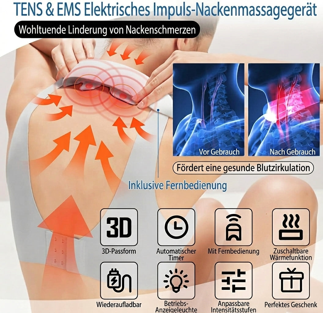 NECURA – Massagegerät mit Wärmefunktion
